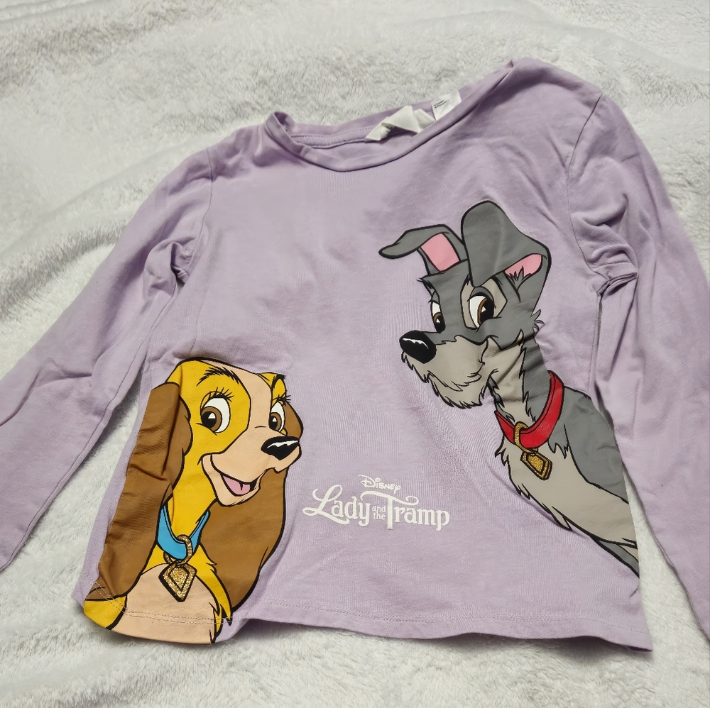 Disney Lady and the Tramp Purple Long Sleeve Tee